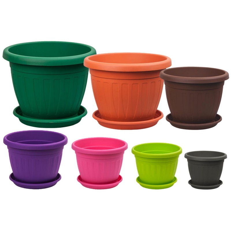 ΓΛΑΣΤΡΑ MEDITERAN ΣΤΡΟΓΓΥΛΗ 36cm + ΠΙΑΤΟ ΜΕ ΧΡΩΜΑ VIOSARP