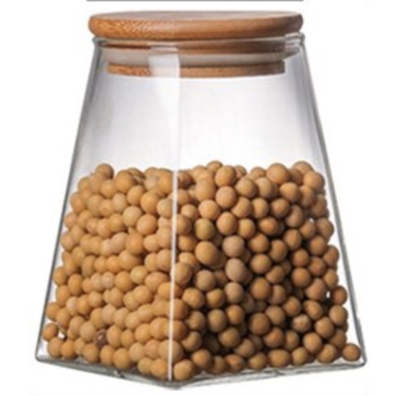 ΒΑΖΟ ΓΥΑΛΙΝΟ ΤΕΤΡΑΓΩΝΟ ΜΕ ΞΥΛΙΝΟ ΚΑΠΑΚΙ FY12135 750ml