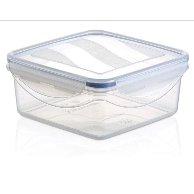 ΦΑΓΗΤΟΔΟΧΕΙΟ ΜΕ 4 ΑΣΦΑΛΕΙΕΣ ΤΕΤΡΑΓΩΝΟ M-482 1,2L 16x16x7cm VIOSARP