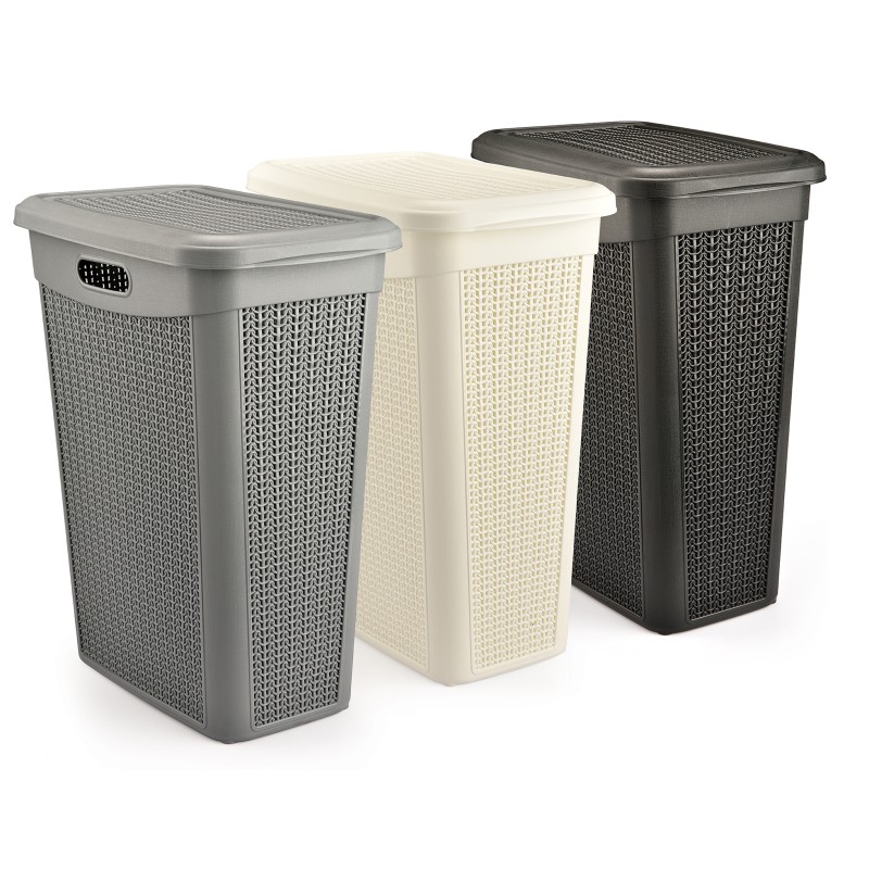 ΚΑΛΑΘΙ ΑΠΛΥΤΩΝ ΣΧΕΔΙΟ KNIT SLIM Μ-175 43L 46x29x55cm