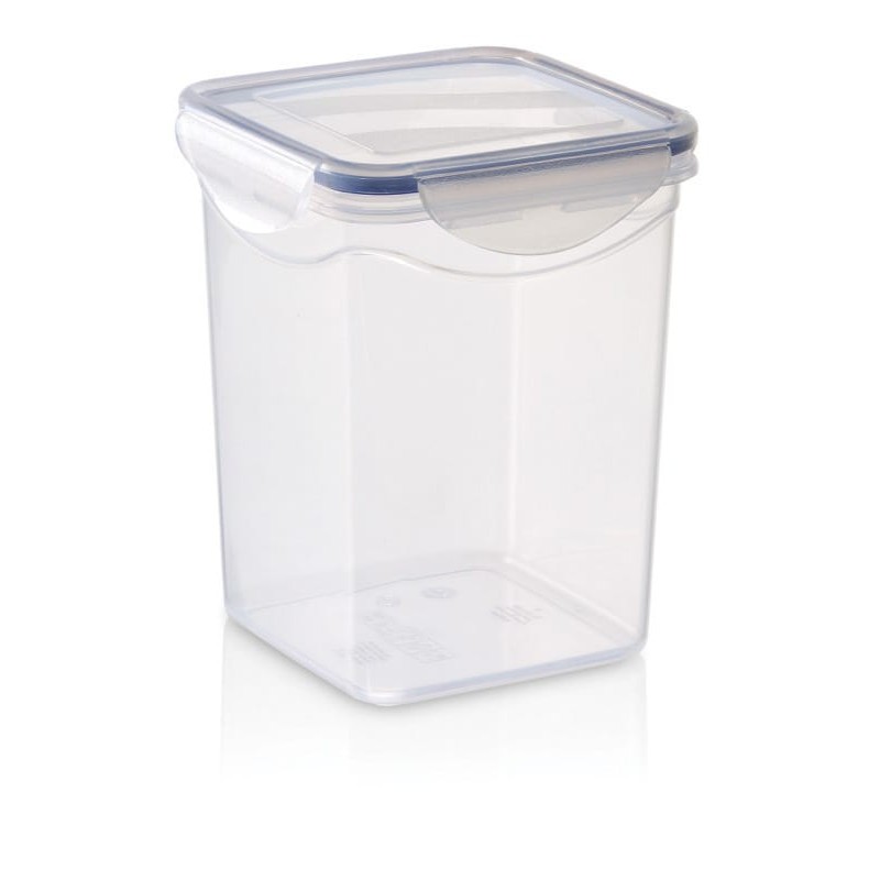 ΦΑΓΗΤΟΔΟΧΕΙΟ ΜΕ 4 ΑΣΦΑΛΕΙΕΣ ΤΕΤΡΑΓΩΝΟ ΟΡΘΙΟ M-688 1,8L 13x13x17cm VIOSARP