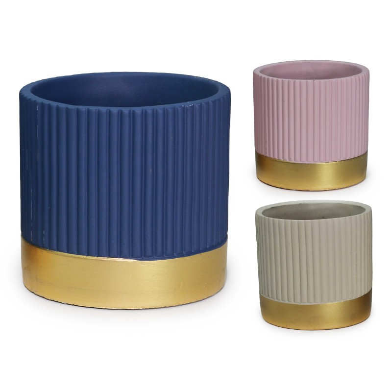 ΓΛΑΣΤΡΑ ΚΕΡΑΜΙΚΗ ΣΧΕΔΙΟ LUX GOLD 14x14x13cm