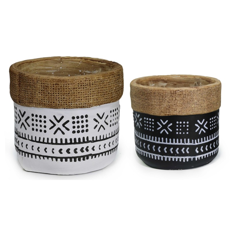 ΓΛΑΣΤΡΑ ΚΕΡΑΜΙΚΗ ΣΧΕΔΙΟ ETHNIC ROPE 13.3x13.3x12cm