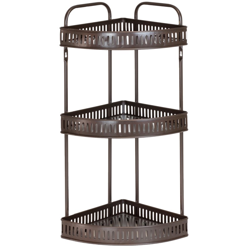 ΕΤΑΖΕΡΑ ΜΕΤΑΛΛΙΚΗ ΓΩΝΙΑΚΗ 3ΘΕΣΕΩΝ 32x25x60cm VC2349