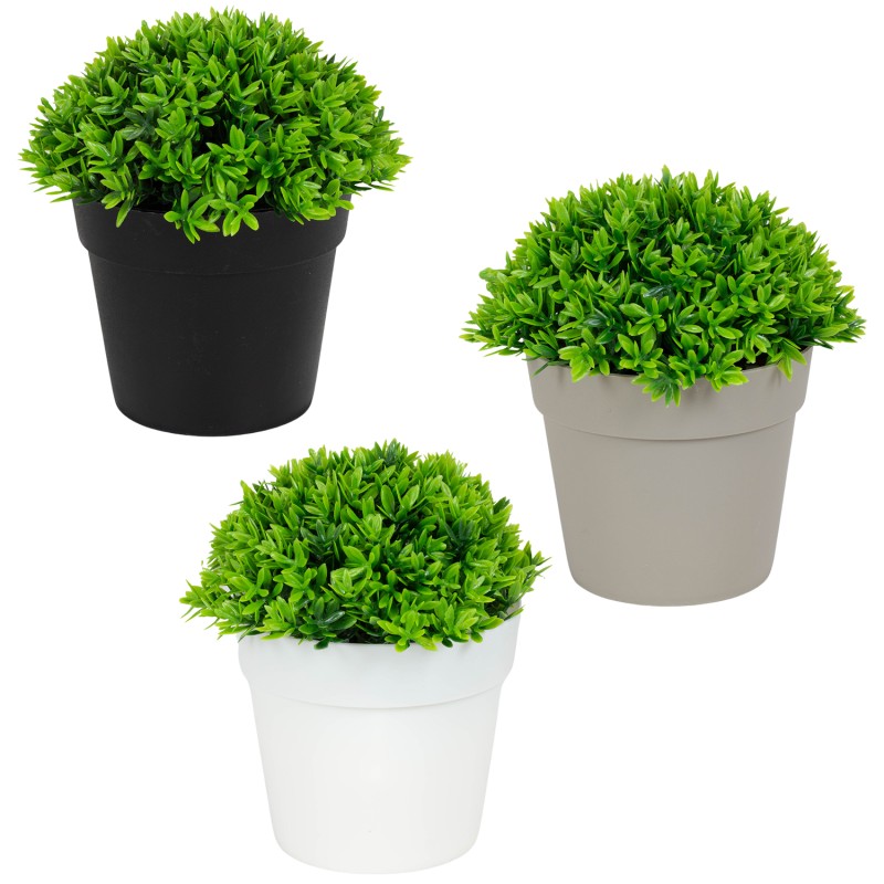 ΤΕΧΝΗΤΟ ΦΥΤΟ GREEN ΣΕ ΓΛΑΣΤΡΑΚΙ 12x13cm No43423