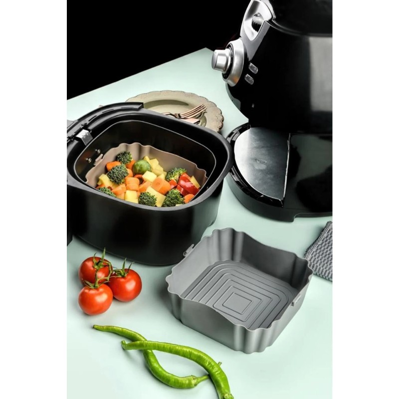 ΦΟΡΜΑ ΣΙΛΙΚΟΝΗΣ ΤΕΤΡΑΓΩΝΗ BRNS.50552 18x5,5cm ΚΑΤΑΛΛΗΛΗ ΓΙΑ ΦΡΙΤΕΖΑ ΑΕΡΟΣ AIRFRYER