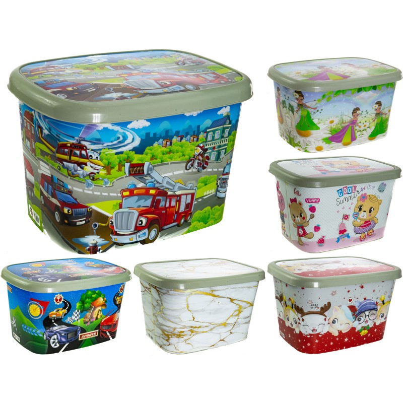 ΚΟΥΤΙ ΑΠΟΘΗΚΕΥΣΗΣ ΠΑΙΔΙΚΟ ΜΕ ΣΧΕΔΙΟ 50L 55x42x34cm VIOSARP