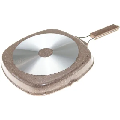 ΤΗΓΑΝΙ ΓΚΡΙΛΙΕΡΑ 28x28cm ΜΕ ΑΝΤΙΚΟΛΛΗΤΙΚΗ ΕΠΙΣΤΡΩΣΗ ΠΕΤΡΑ  No20882