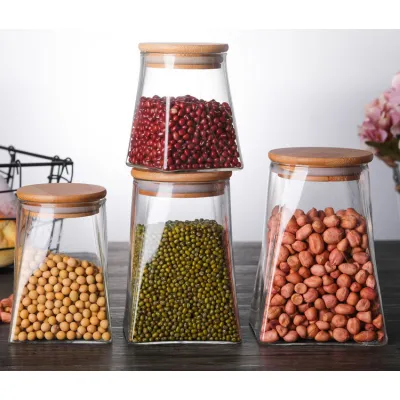 ΒΑΖΟ ΓΥΑΛΙΝΟ ΤΕΤΡΑΓΩΝΟ ΜΕ ΞΥΛΙΝΟ ΚΑΠΑΚΙ FY12135 750ml