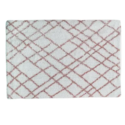 ΠΑΤΑΚΙ ΜΠΑΝΙΟΥ ΒΑΜΒΑΚΕΡΟ COTTON ΣΧΕΔΙΟ ΡΟΜΒΟΣ 40x60CM Νο31451