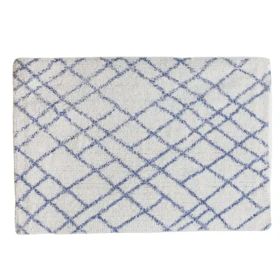 ΠΑΤΑΚΙ ΜΠΑΝΙΟΥ ΒΑΜΒΑΚΕΡΟ COTTON ΣΧΕΔΙΟ ΡΟΜΒΟΣ 40x60CM Νο31451