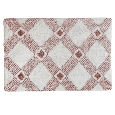 ΠΑΤΑΚΙ ΜΠΑΝΙΟΥ ΒΑΜΒΑΚΕΡΟ COTTON ΣΧΕΔΙΟ ΡΟΜΒΟΣ 40x60CM Νο31451