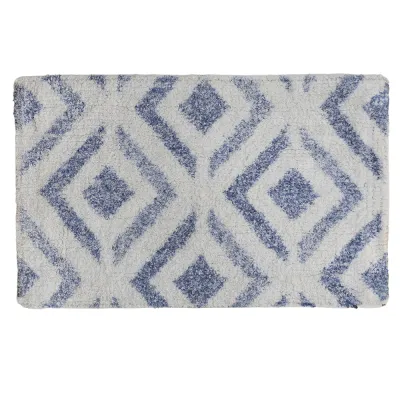 ΠΑΤΑΚΙ ΜΠΑΝΙΟΥ ΒΑΜΒΑΚΕΡΟ COTTON ΣΧΕΔΙΟ ΡΟΜΒΟΣ 50x80CM Νο31468