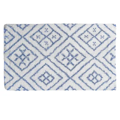 ΠΑΤΑΚΙ ΜΠΑΝΙΟΥ ΒΑΜΒΑΚΕΡΟ COTTON ΣΧΕΔΙΟ ΡΟΜΒΟΣ 50x80CM Νο31468