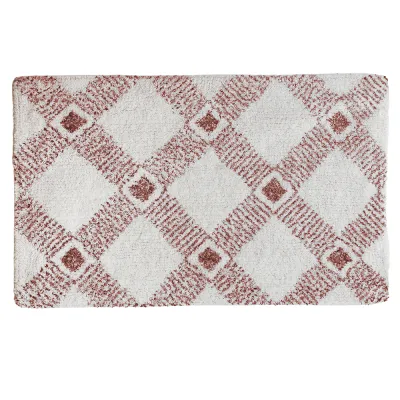 ΠΑΤΑΚΙ ΜΠΑΝΙΟΥ ΒΑΜΒΑΚΕΡΟ COTTON ΣΧΕΔΙΟ ΡΟΜΒΟΣ 50x80CM Νο31468