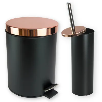 ΠΙΓΚΑΛ ΜΕΤΑΛΛΙΚΟ ΜΑΥΡΟ/ΛΕΥΚΟ ΜΕ BRONZE ΛΑΒΗ Νο32793 38cm