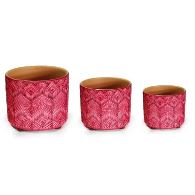 ΓΛΑΣΤΡΑ ΚΕΡΑΜΙΚΗ ΣΕΤ 3ΤΜΧ Νο20245 12x10cm,14x12cm,17x15cm ΧΡΩΜΑΤΙΣΤΗ