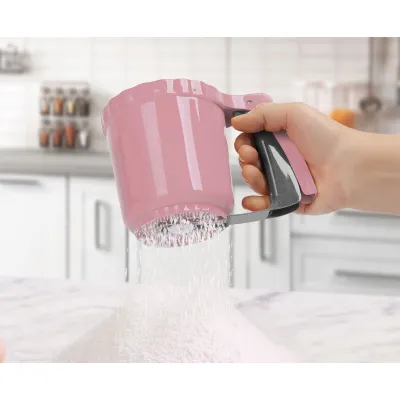 ΚΟΣΚΙΝΟ ΧΕΙΡΟΣ ΜΕ ΜΗΧΑΝΙΣΜΟ ΓΙΑ ΑΧΝΗ ΚΑΙ ΑΛΕΥΡΙ BRNS.13018 17x11cm