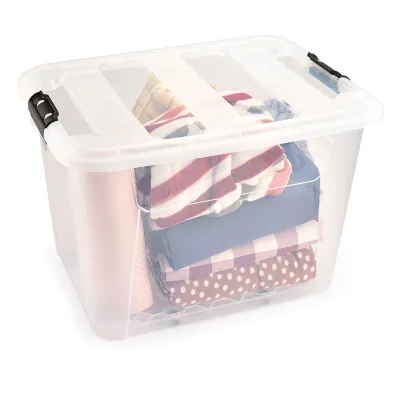 ΚΟΥΤΙ ΑΠΟΘΗΚΕΥΣΗΣ ΔΙΑΦΑΝΟ NEW GEN ΜΕ ΡΟΔΕΣ M-1806 60L 56,5x43x39 cm