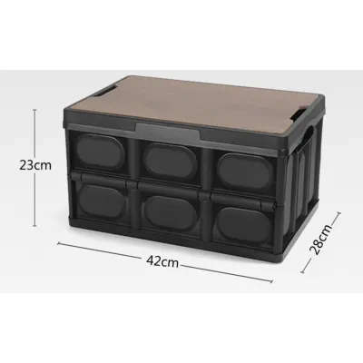 ΚΟΥΤΙ ΑΠΟΘΗΚΕΥΣΗΣ ΠΤΥΣΣΟΜΕΝΟ ΜΕ ΞΥΛΙΚΟ ΚΑΠΑΚΙ VC2247 30L 42x28,5x23cm VIOSARP