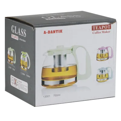 ΤΣΑΓΙΕΡΟ ΓΥΑΛΙΝΟ ΜΕ ΑΝΟΞΕΙΔΩΤΟ ΦΙΛΤΡΟ 700ml VC2268