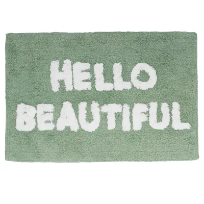 ΠΑΤΑΚΙ ΜΠΑΝΙΟΥ ΒΑΜΒΑΚΕΡΟ COTTON HELLO BEAUTIFUL 50x70CM No40439