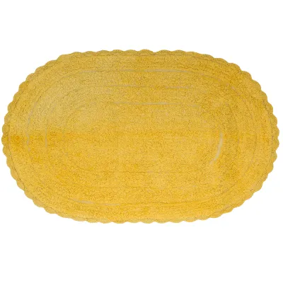 ΠΑΤΑΚΙ ΜΠΑΝΙΟΥ ΒΑΜΒΑΚΕΡΟ COTTON ΟΒΑΛ ΠΛΕΚΤΟ 50x70CM No40507