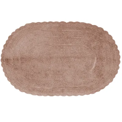 ΠΑΤΑΚΙ ΜΠΑΝΙΟΥ ΒΑΜΒΑΚΕΡΟ COTTON ΟΒΑΛ ΠΛΕΚΤΟ 50x70CM No40507