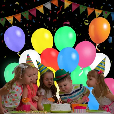 ΜΠΑΛΟΝΙΑ ΦΩΤΙΖΟΜΕΝΑ ΜΕ LED 4ΤΕΜ ΧΡΩΜΑΤΙΣΤΑ ΜΕ ΣΧΕΔΙΟ VC2303