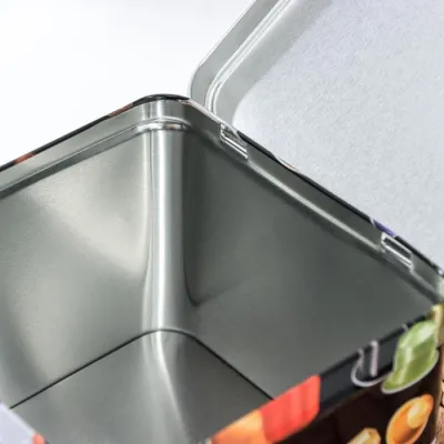 ΚΟΥΤΑΚΙ ΜΕΤΑΛΛΙΚΟ ΤΕΤΡΑΓΩΝΟ ΜΕ ΑΝΟΙΓΜΑ ΓΙΑ ΚΑΨΟΥΛΕΣ ΚΑΦΕ 15x15x12cm Νο41887