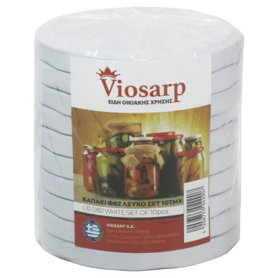 ΚΑΠΑΚΙ Φ82 ΛΕΥΚΟ ΣΕΤ 10 ΤΜΧ