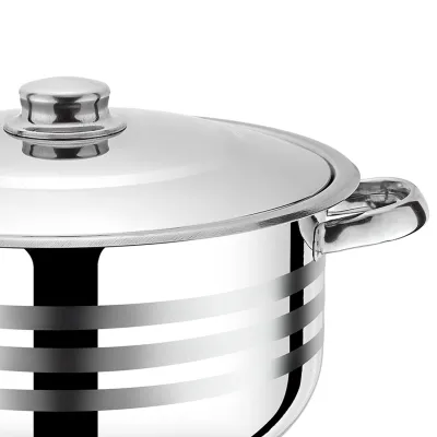 ΚΑΤΣΑΡΟΛΑ ΑΝΟΞΕΙΔΩΤΗ ΒΑΘΕΙΑ ΜΕ ΑΝΟΞΕΙΔΩΤΟ ΚΑΠΑΚΙ 20x12cm 3,5L VIOSARP