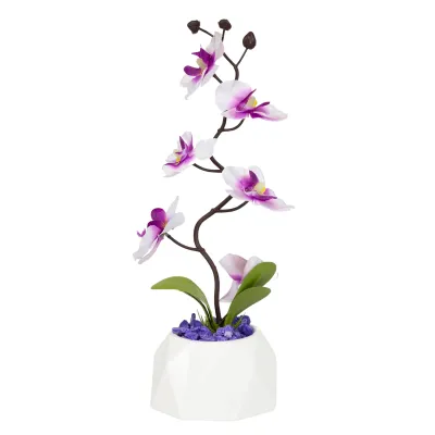 ΤΕΧΝΗΤΟ ΦΥΤΟ ORCHID ΣΕ ΓΛΑΣΤΡΑΚΙ 12x35cm No43515