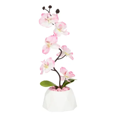 ΤΕΧΝΗΤΟ ΦΥΤΟ ORCHID ΣΕ ΓΛΑΣΤΡΑΚΙ 12x35cm No43515