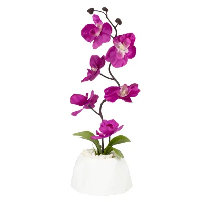 ΤΕΧΝΗΤΟ ΦΥΤΟ ORCHID ΣΕ ΓΛΑΣΤΡΑΚΙ 12x35cm No43515