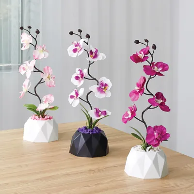 ΤΕΧΝΗΤΟ ΦΥΤΟ ORCHID ΣΕ ΓΛΑΣΤΡΑΚΙ 12x35cm No43515