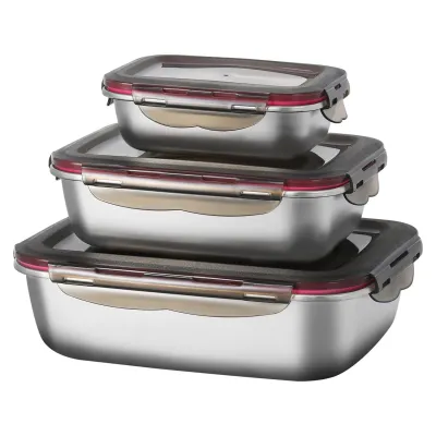 ΦΑΓΗΤΟΔΟΧΕΙΟ ΑΝΟΞΕΙΔΩΤΟ ΟΡΘΟΓΩΝΙΟ ΜΕ ΚΑΠΑΚΙ ΑΣΦΑΛΕΙΑΣ VC2392-4 2,9L VIOSARP