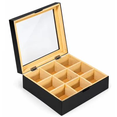 ΚΟΥΤΙ BAMBOO ΜΑΥΡΟ ΓΙΑ ΦΑΚΕΛΑΚΙΑ ΤΣΑΓΙΟΥ 22,5x8cm NoKT200045E