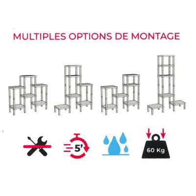 ΡΑΦΙΕΡΑ ΠΛΑΣΤΙΚΗ ΠΟΛΥΕΠΙΠΕΔΗ ΤΥΠΟΥ ΞΥΛΟ ΓΚΡΙ BRNS.1108