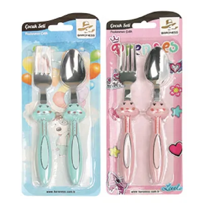 ΚΟΥΤΑΛΑΚΙ- ΠΙΡΟΥΝΑΚΙ ΠΑΙΔΙΚΟ ΣΕΤ 2 ΤΜΧ BRNS.13001 18x3x2cm