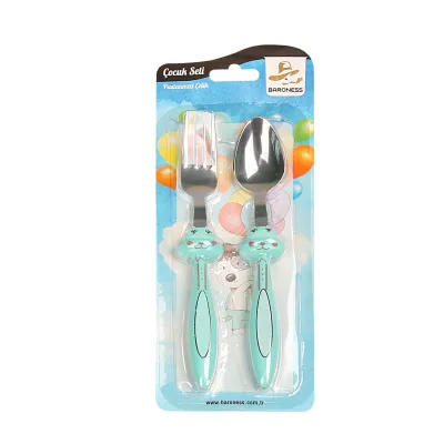 ΚΟΥΤΑΛΑΚΙ- ΠΙΡΟΥΝΑΚΙ ΠΑΙΔΙΚΟ ΣΕΤ 2 ΤΜΧ BRNS.13001 18x3x2cm