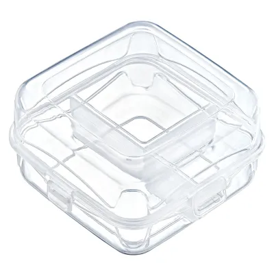 ΦΑΓΗΤΟΔΟΧΕΙΟ ΠΑΔΙΚΟ 3 ΘΕΣΕΩΝ ΔΙΑΦΑΝΟ ΑΚ371 14x14x7cm VIOSARP