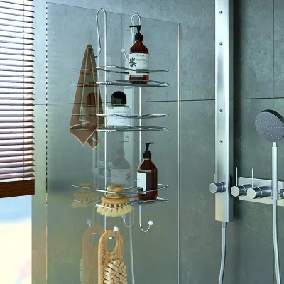 ΕΤΑΖΕΡΑ ΧΡΩΜΙΟΥ 3ΘΕΣΕΩΝ ΜΕ ΓΑΝΤΖΟΥΣ ΕΜΠΡΟΣ-ΠΙΣΩ BK066