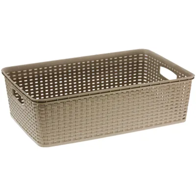 ΚΑΛΑΘΑΚΙ RATTAN  ΟΡΘΟΓΩΝΙΟ ΤΡ-7203 10L 40x17x12 VIOSARP