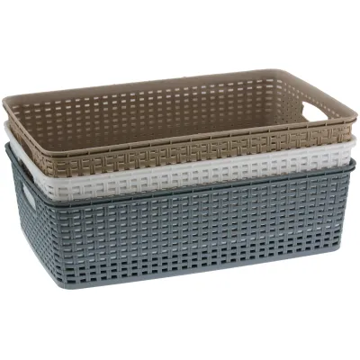 ΚΑΛΑΘΑΚΙ RATTAN  ΟΡΘΟΓΩΝΙΟ ΤΡ-7203 10L 40x17x12 VIOSARP