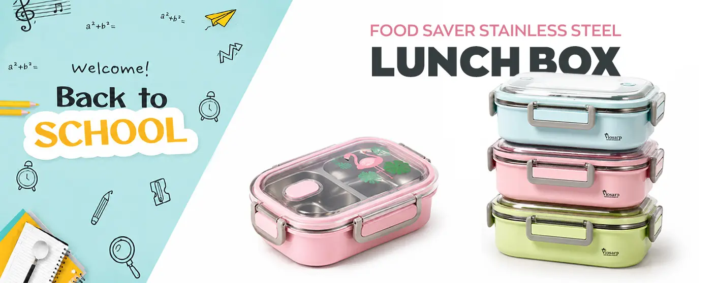 Viosarp Slide frontpage - Lunchbox Stainless Steel